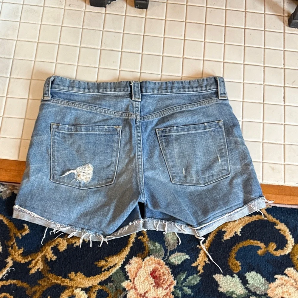 J. Crew Light‎ Blue Stretch Jean Shorts- worn about 6 times.